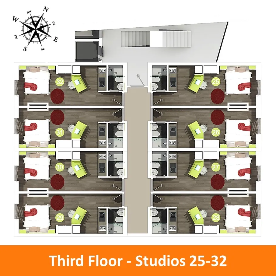 Floor Plan - Courtyard Block A